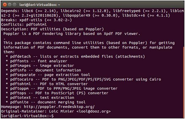 convert pdf to text command line