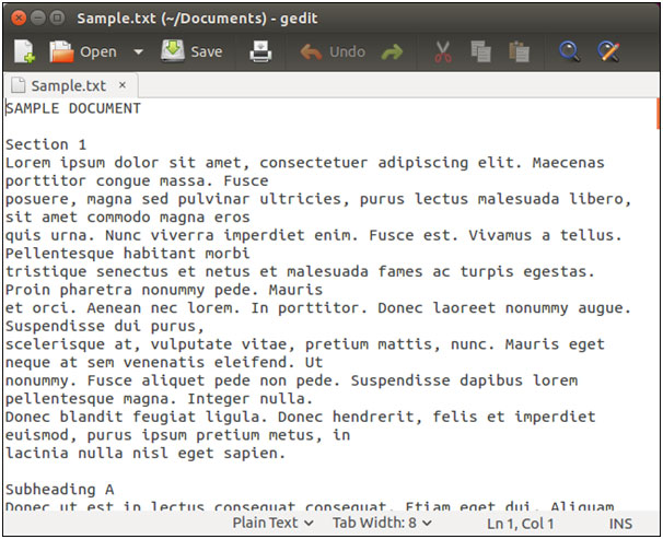 linux convert pdf to text file