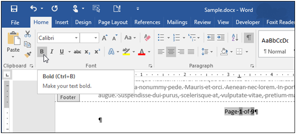 How to Insert Page X of Y into a Header or Footer in Word