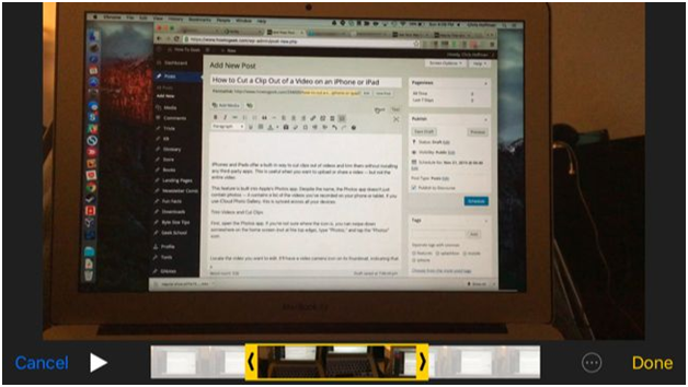 How To Cut A Video Clip On iPhone Or iPad