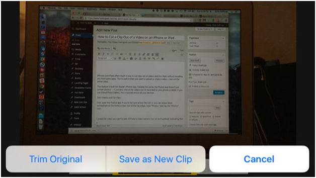 How To Cut A Video Clip On iPhone Or iPad