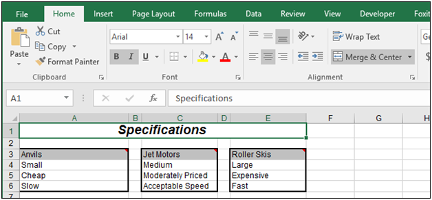 How To Center Text Over Multiple Cells In MS Excel 