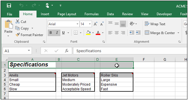 How To Center Text Over Multiple Cells In MS Excel 