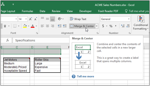 How To Center Text Over Multiple Cells In MS Excel 