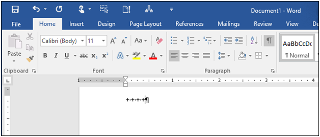 how to create tables in MS Word using keyboard