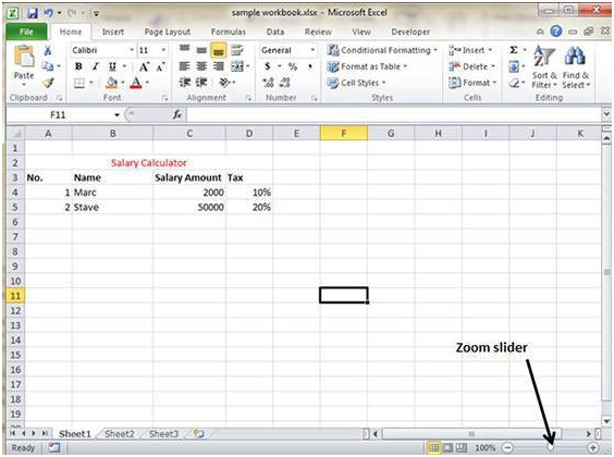 MS Excel Tutorial