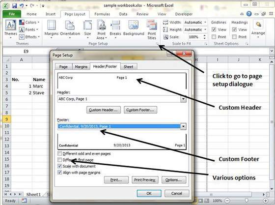 how-to-insert-header-and-footer-in-ms-excel-2010-clarified