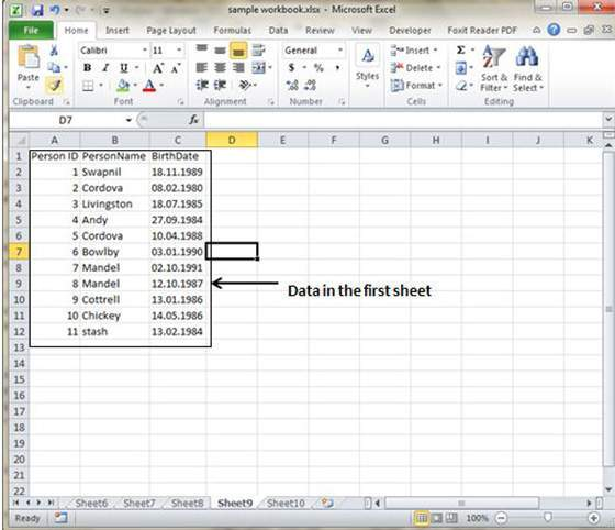 MS Excel tutorial