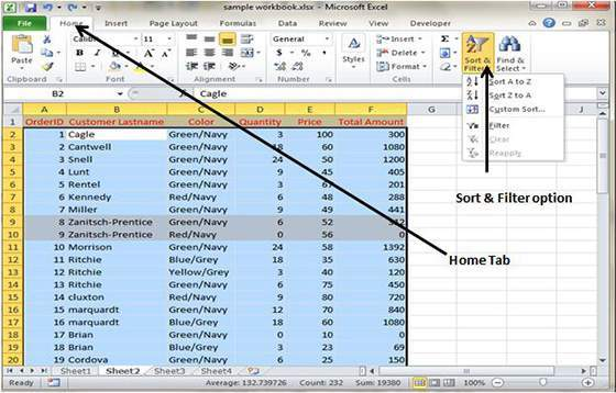 MS Excel tutorial