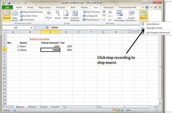 MS Excel tutorial